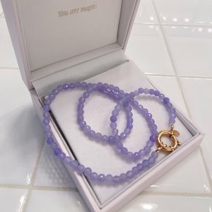 NEW Moon Magic Authentic Lavender Jade Necklace - Retired